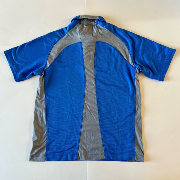 Nike Sphere React Golf Large Men’s Blue Gray Polo Shirt - Picture 4 of 4